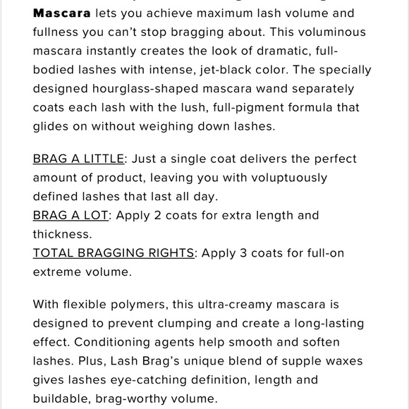 ANASTASIA Lash Brag Voluminous Mascara NIB NEW - Picture 6 of 9